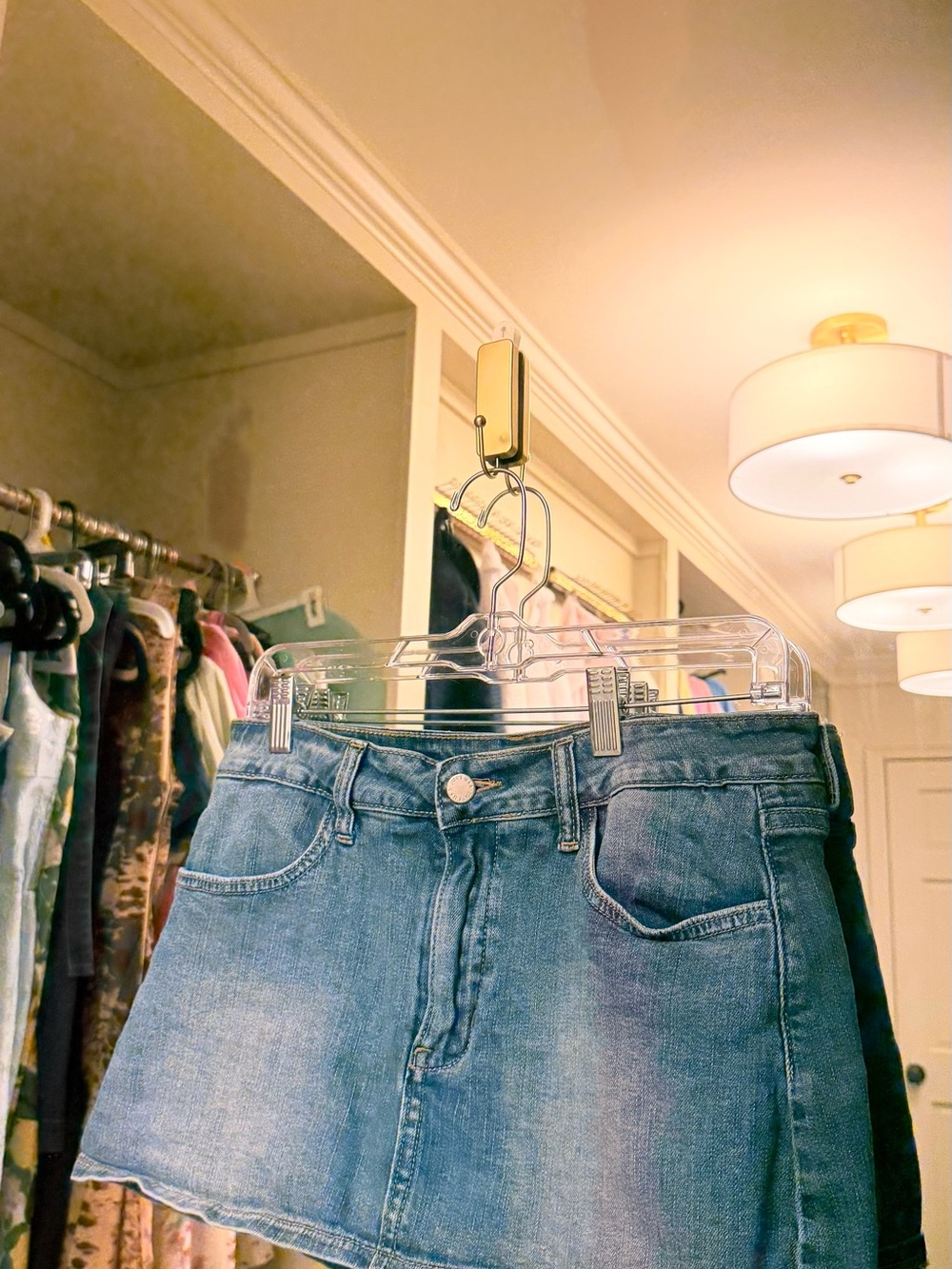 Just USA Blue Denim Mini Skirt
